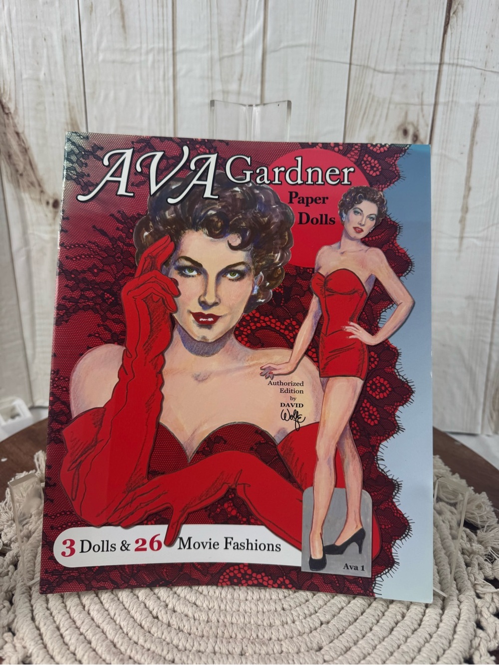 AVA Gardner Paper Dolls - Red Vintage Movie Fashion Set